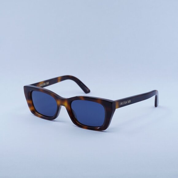 🕶️ New Dior DIORMIDNIGHT S3I 26B0 Sunglasses - Honey Havana Frame, Blue Frame - Picture 1 of 11